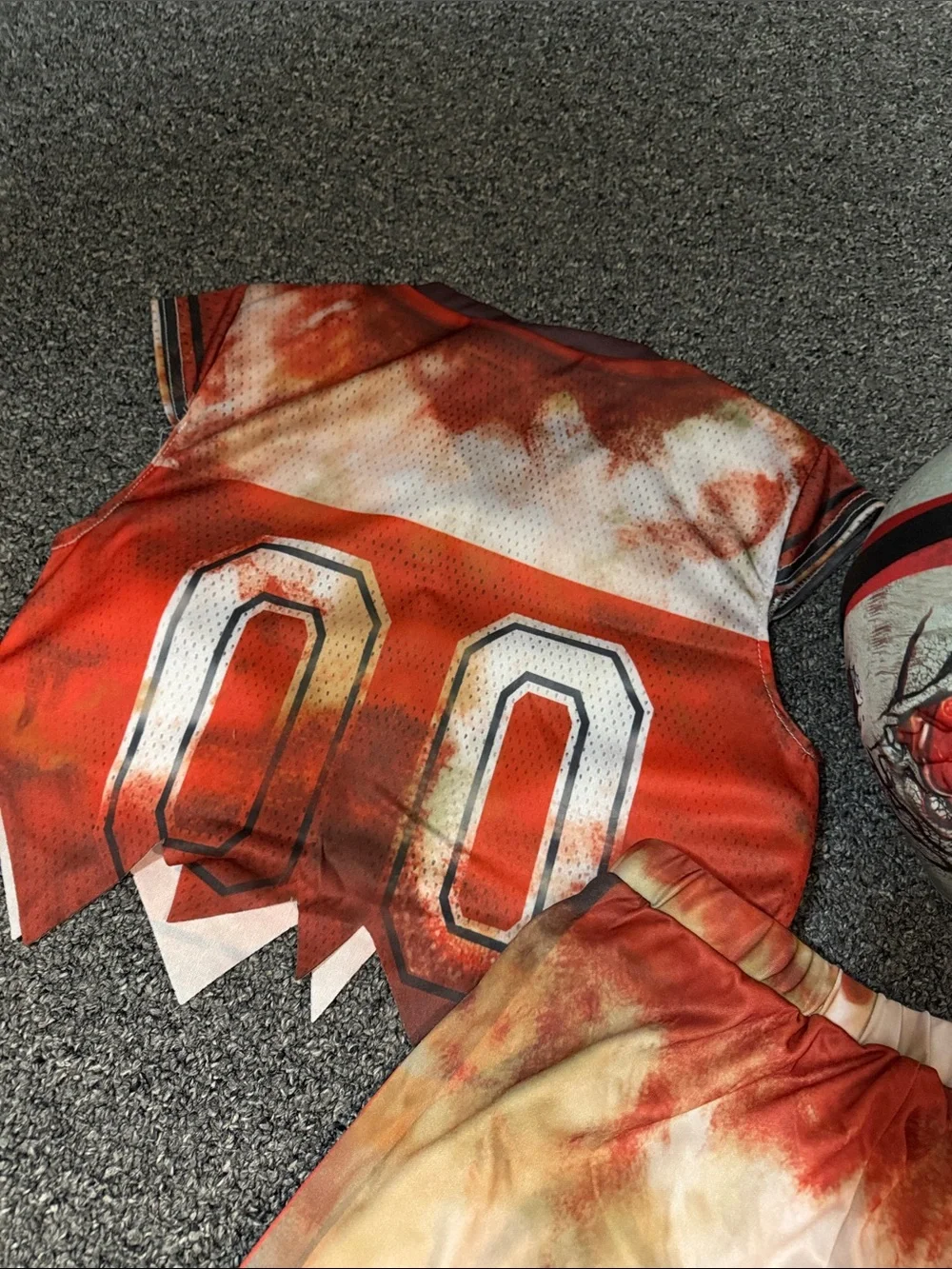 💀🎃👻Kids Zombie Football Costume Set